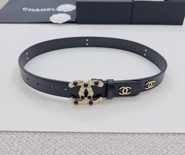 3.0Cm Chanel Official Website New Double-Sided Original Calfskin Length 75.80