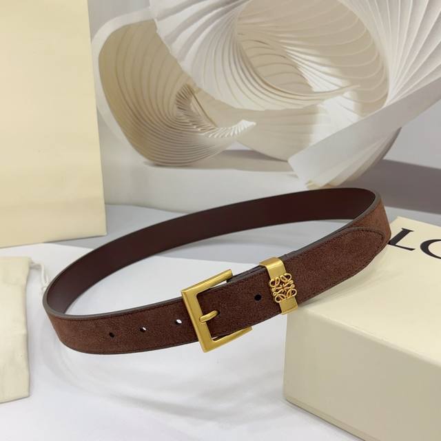 3.0Cm Loewe Belt Double-Sided Top Layer Leather Length.75.80.85.9095. Euro 5