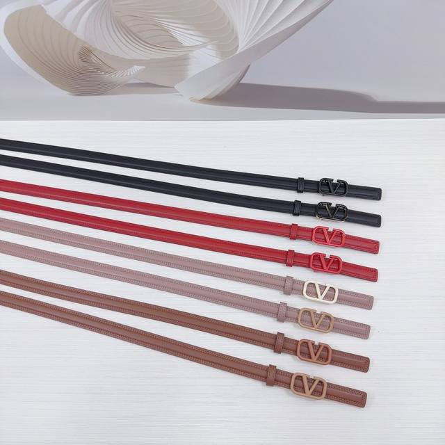 cm Valentino Belt Double-Sided Top Layer Cowhide Leather Length. 75.80.85.90.