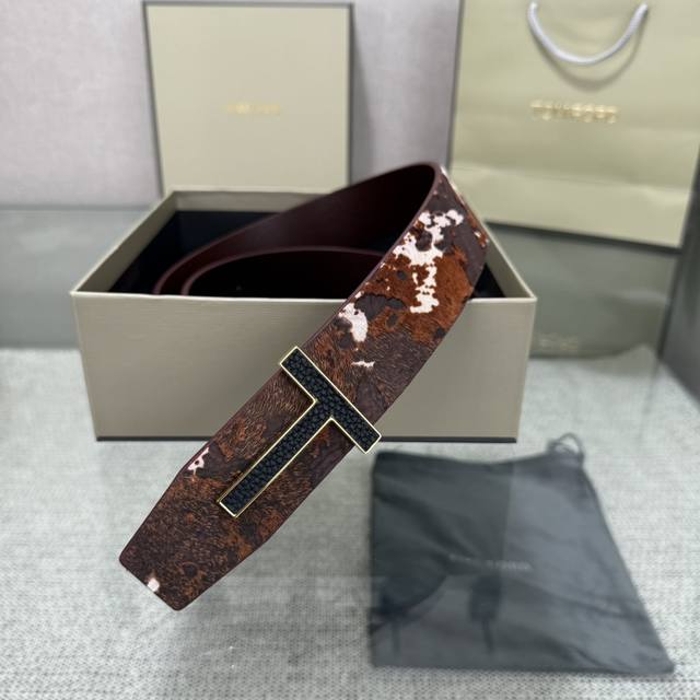 Tom Ford's Latest Popular Double-Sided Top-Grain Cowhide Counter Sync 3.8 Width