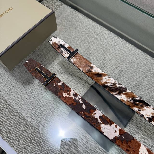 Tom Ford's Latest Popular Double-Sided Top-Grain Cowhide Counter Sync 3.8 Width