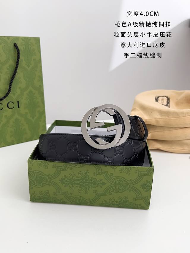 Gucci's Latest Classic Style, Available At The Counter, Width 4.0, Purchasing Go