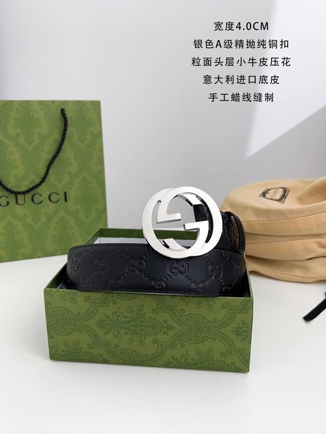 Gucci's Latest Classic Style, Available At The Counter, Width 4.0, Purchasing Go