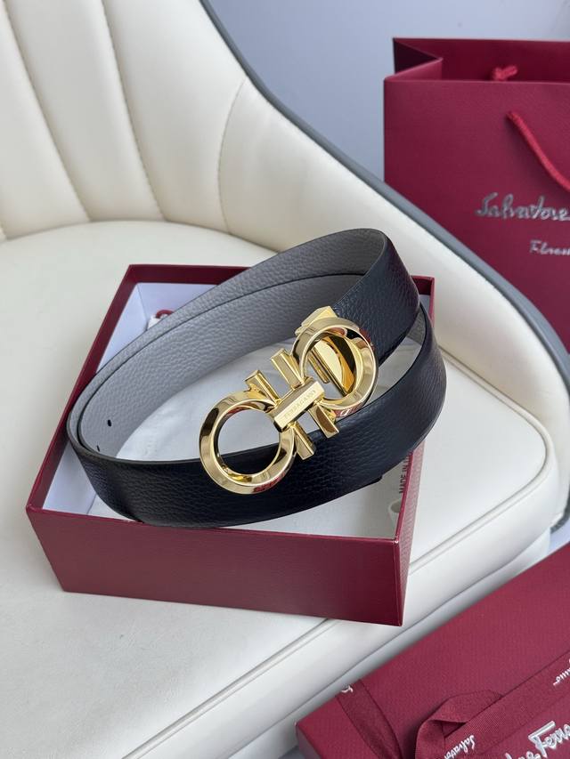 Ferragamo Double-Sided Original Imported Top Layer Cowhide Double-Sided Use Vacu