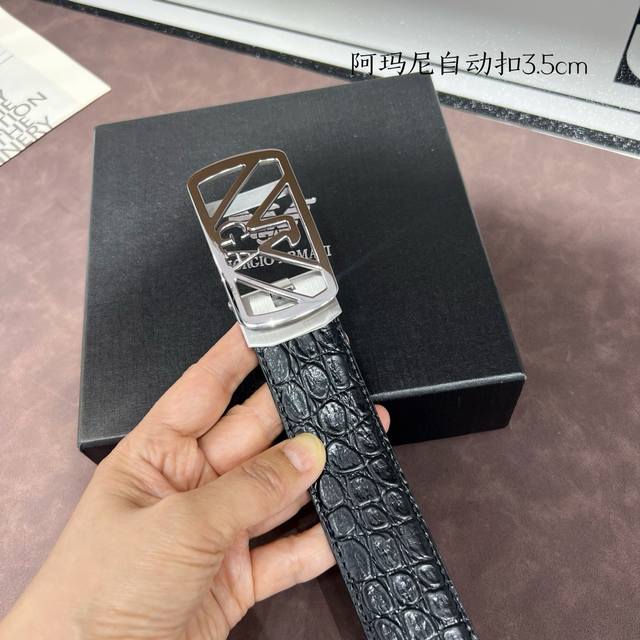 Brand Armani New Imported Calfskin Feels Delicate And Soft With Pure Steel Autom