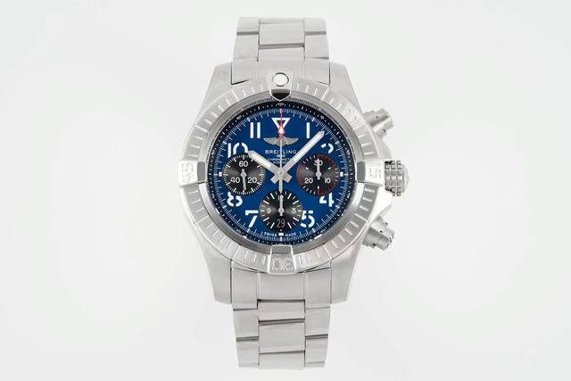 Bls Factory 最新复仇者B01计时腕表 原版开模顶级复刻硬核登场 Avenger B01 Chronograph 45 直径大气的45Mm精钢表壳配以