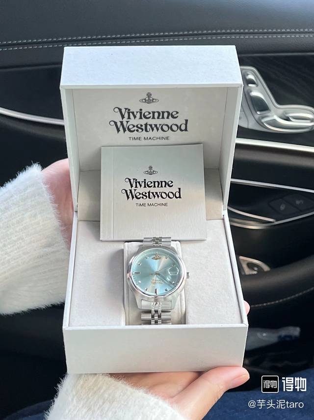 Vivienne Westwood 薇薇安 威斯特伍德 西太后 腕表 石英机芯 精钢表带 蓝色表盘 女表 可购礼盒 土星元素冰蓝盘 啊啊介个手表颜值好高！ 经典