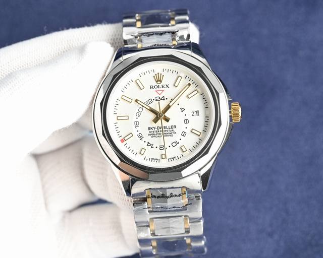 男装腕表劳力士-Rolex 商务休闲男士机械腕表 进口日本原装西铁城8205 钨钢间316L精钢壳套 超级蓝宝石玻璃镜面 直径42Mm 尊贵奢华 休闲男士 生活