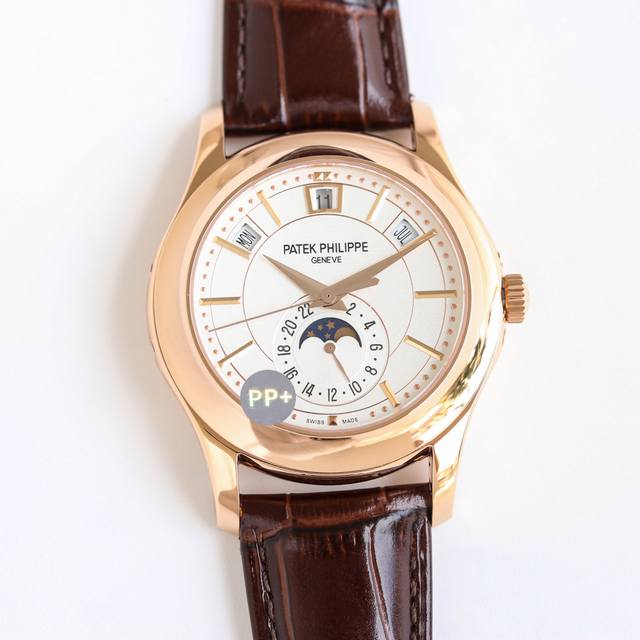 Pp+ Factory 110克配重版 百达翡丽 Patek Philippe Cm6 复杂功能计时5205系列 Pp 尺寸：40X11.4 Cal.324S机
