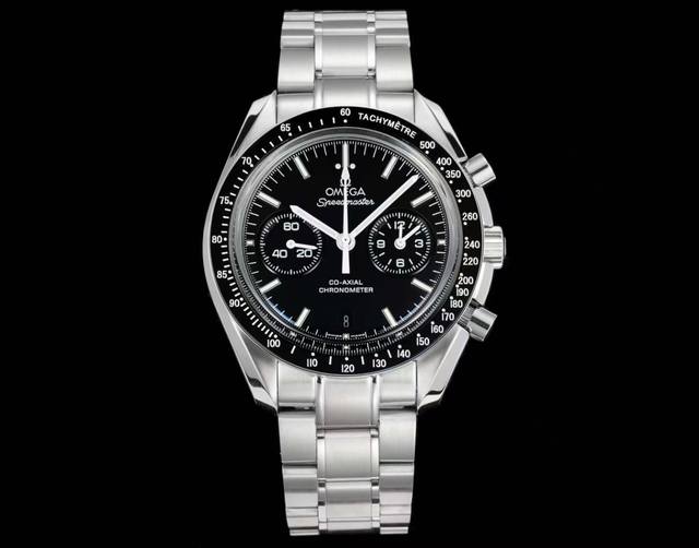 皮带 钢带 Tvs 欧米茄 Omega Ob2 超霸系列同轴计时腕表 型号：311.30.44.51.01 2 Tvs自主研发9300型至臻天文台双T机芯，3点