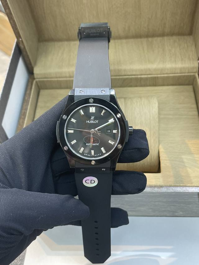 独家实拍图 Hublot Automatic Mechanical Watch Mens Watch 恒宝 全自动机械表 男士腕表