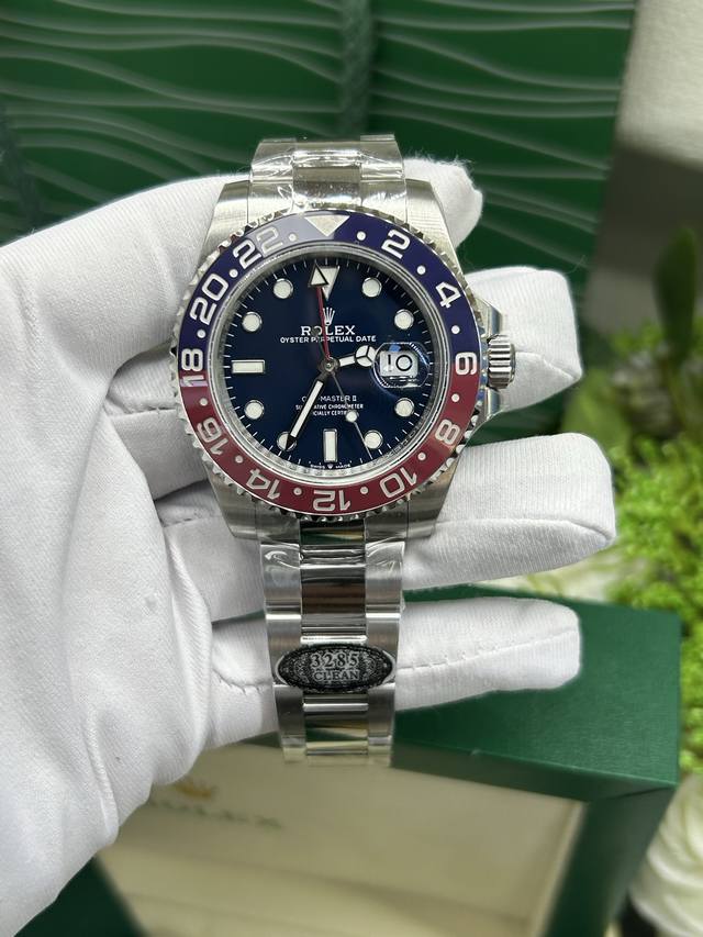 Rolex Gmt Swiss Movement 劳力士格林尼治型Ⅱ系列 型号M126719Blro-0003 直径40Mm 复刻版本 瑞士机芯3285机芯！