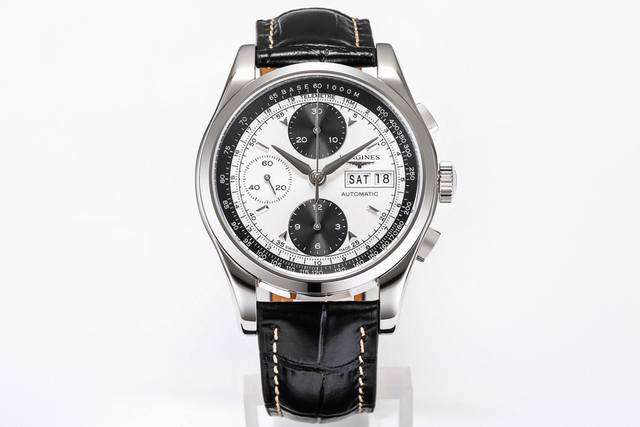 台湾厂出品 Longines浪琴 Lm1 经典系列男士腕表实拍 臻于品质 感受经典 机芯采用7750全自动计时机械机芯 316L精钢表壳 蓝宝石玻璃镜面 进口小