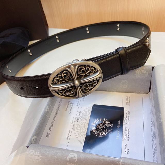 Chrome Hearts detachable boutique copper buckle with classic sword hardware tree