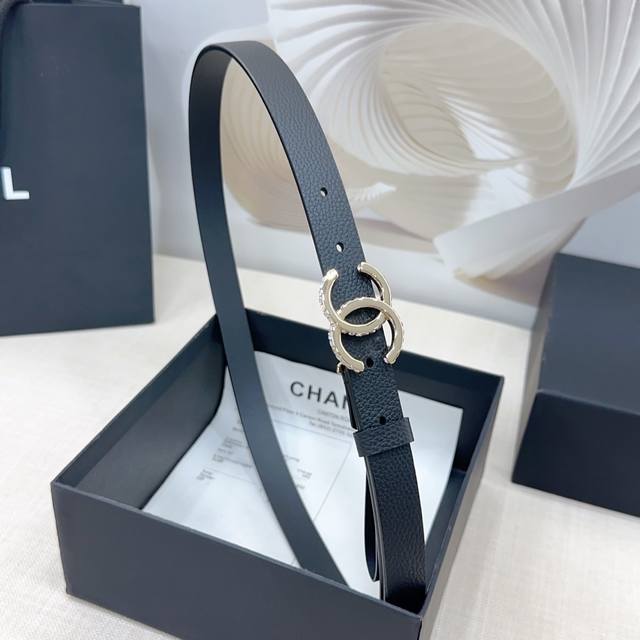 2.0cm Chanel belt, double-sided top layer cowhide, length: 75.80.85.90.95. .Euro