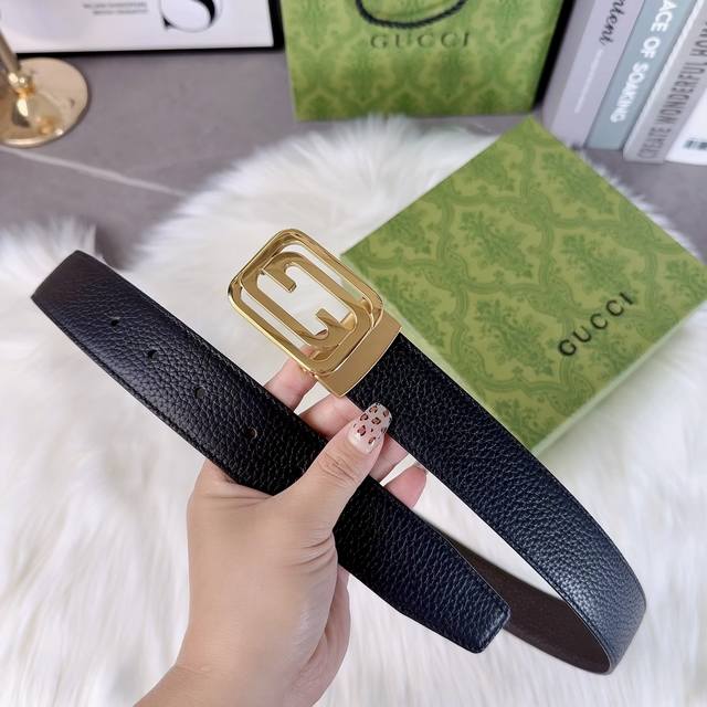 Men's buckle belt - width 35mm 316 fine steel buckle never fades finely crafted