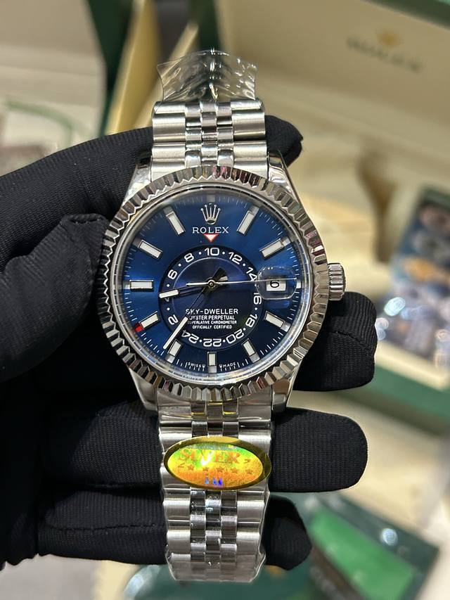 独家实拍图 Rolex Skydweller.Automatic Mechanical Watch 劳力士天行者系列，纵航者型系列， 型号M336934-000