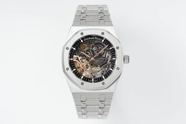 少量到货 Thb V2版 Ap爱彼镂空15407 全新定制一体机芯 V2版2点：进修大秒跟重锤雕刻24K黄金更加符合原版，只加料 不加价！ 15407吸引眼球的