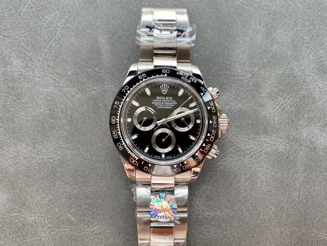 劳力士Rolex 迪通拿系列超强夜光！ 直径 40Mm 机芯 搭载全自动机械机芯 圈口 进口精抛光圈陶瓷圈 镜面 防刮蓝宝石玻璃镜面 材质 进口316L精钢表壳