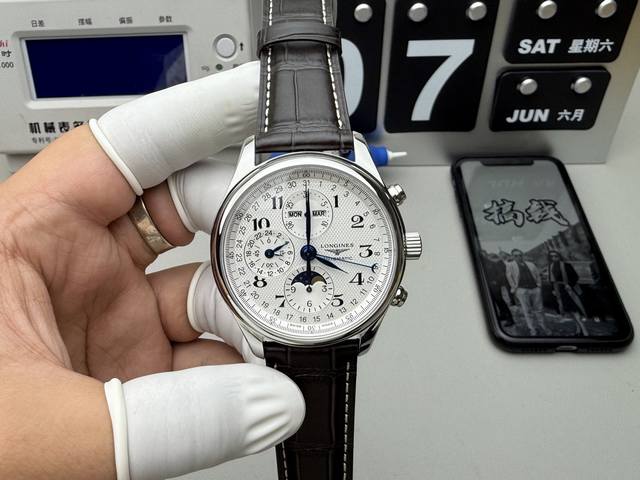 Kl工厂P再攀复刻高峰 精致典雅 复古奢华 Kl精心打造 浪琴 Longines 名匠月相2018最新款L2.773.4.78.6腕表 万千精妙，汇于一盘，布局