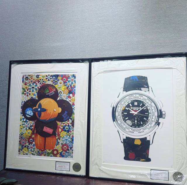 极简｜“百达斐丽”艺术版画 Don’T Easily Abandon The Hope =Death 不要轻易放弃梦想！ 外框尺寸：44.5X57.5Cm 限量