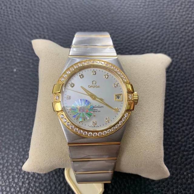 S 厂Omega 双鹰星座系列，男款 8500同轴机芯机械 瑞士质量100% 蓝宝石玻璃背透设计，尺寸男38Mm 3S出品