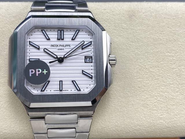 Pp+ 百达翡丽 方形 新系列Cubitus 5821腕表 亮点特色： 1机芯:搭载定制9015改Cal.26-330 Sc一体机，调时不停秒，调时不停秒，摆轮