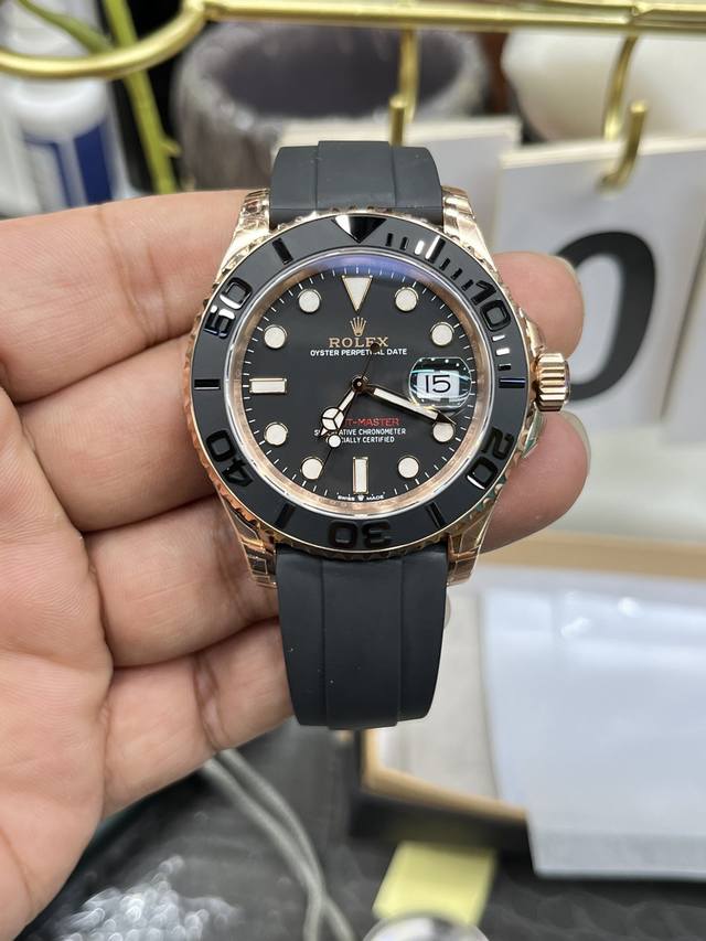 劳力士玫瑰金游艇40Mm全自动机械