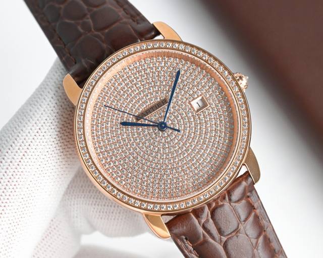 卡地亚 Cartier 伦敦满天星系列，精品男士腕表，经典大三针设计，尊贵大气，绅士风范，卓越品质，热卖全城。采用进口西铁城8215全自动机械机芯 零返修 ，顶