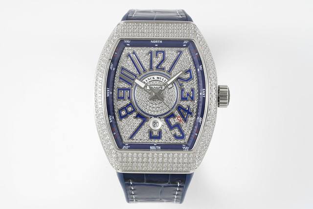 完美细节 Abf 最高品质 新款到货 Fran Muller 法兰克 Fm Vanguard Yachting V45遊艇系列 44X54 Mm1.表壳100%