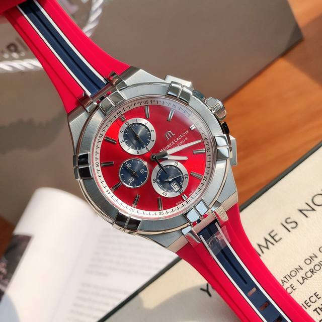 艾美Aikon系列三眼计时石英机芯手表 沙滩排球限量版！ 随意拆机，欢迎对比，原厂出品，原机芯原表壳，精钢表壳，全套包装，性价比超高的石英表，代购售价12480