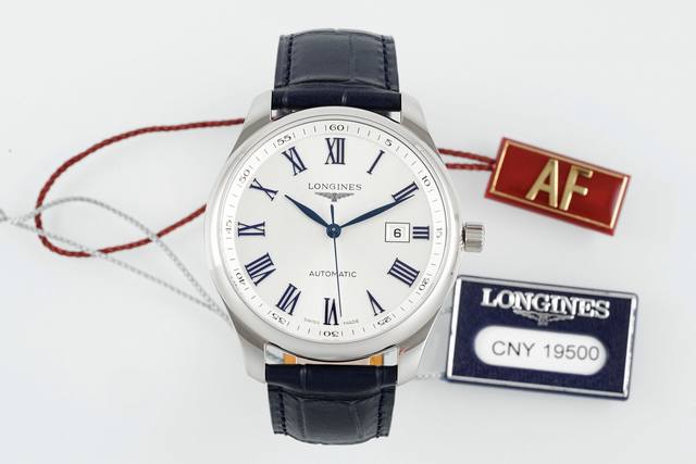 新品细节图上市 Af浪琴名匠系列，尽显隽永的优雅气息 42Mm大号的名匠系列，诠释出了低调内敛又不失优雅奢华的气质，对于各位男士来说具有莫大的吸引力。选用精钢材