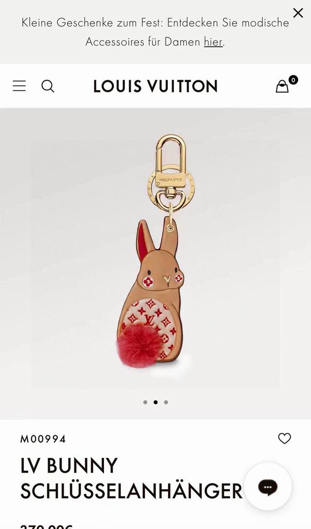 Lv bunny keychain mink rabbit tail Lv bag accessories and keychains first releas