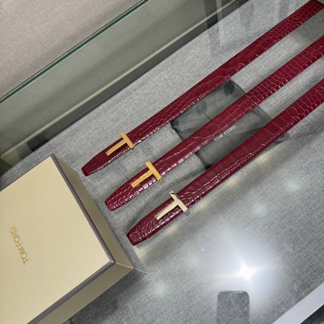 Tom Ford's latest popular double-sided top-grain cowhide counter sync 3.0 wide n