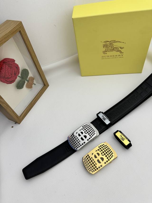 Product name: Burberry automatic belt Material: original cowhide belt, 100% fir