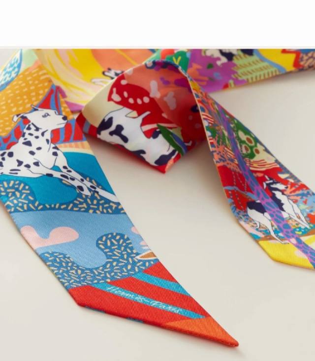 H's new silk scarf, 100% heavy silk twill from the Liberty City, Herm