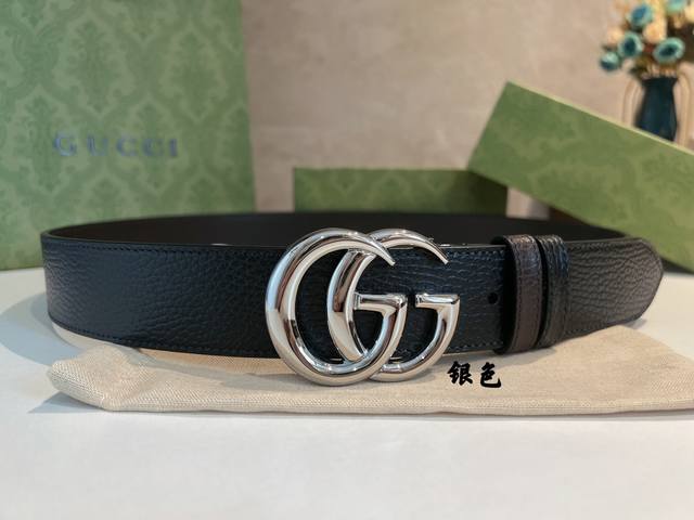 Chinese New Year Gucci men's favorite 40mm belt, double G buckle rotating design