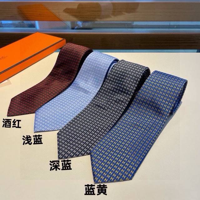Men's new tie series H letter tie, rare H family has a thousand different print