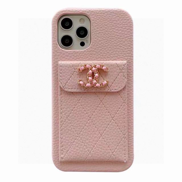 New product on the shelves~Chanel lychee pattern card holder mobile phone case