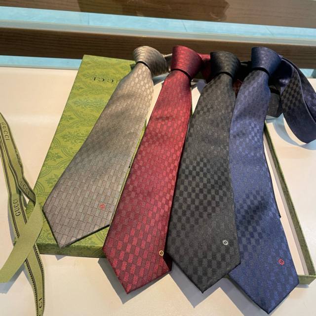 Specially approved G home counter new Gg logo printed tie men's tie, rare class