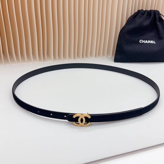 1.5Cm Chanel official website new model, double-sided top layer cowhide leather,