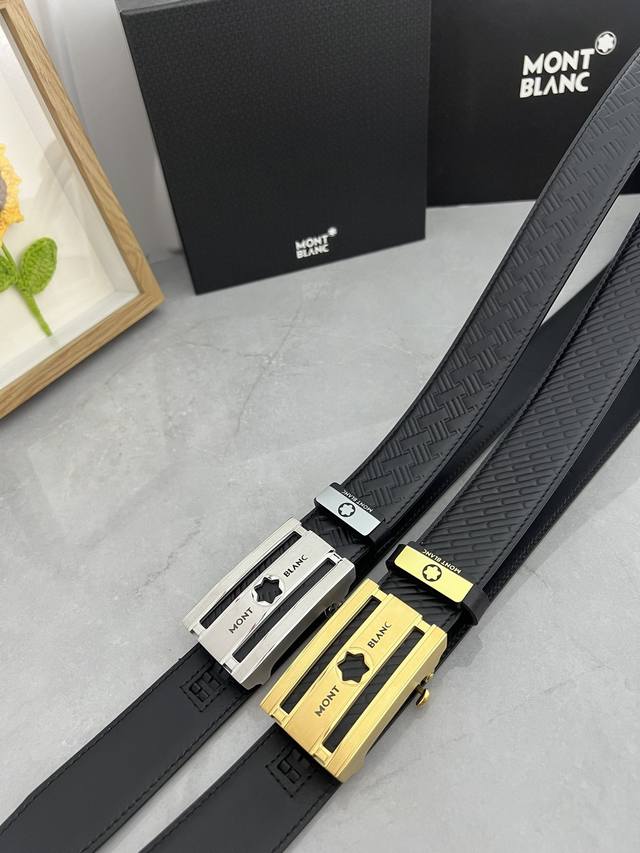 Product name: Montblanc automatic belt Material: original cowhide belt, 100% fi