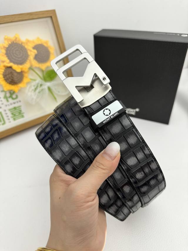 Product name: Montblanc automatic belt Material: original cowhide belt, 100% fi