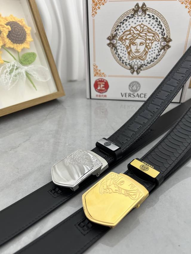 Product name: Versace. Versace automatic belt Material: original cowhide belt 1