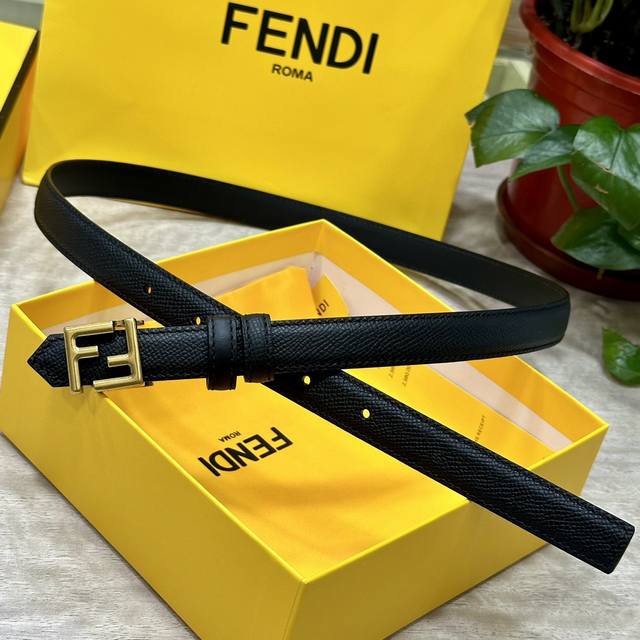 Fendl Fendi width 20mm, original imported calfskin, with original ruthenium pall