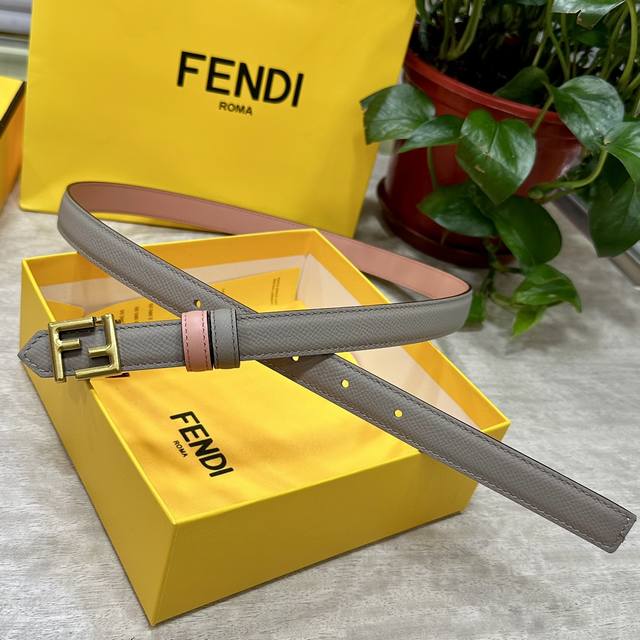 Fendl Fendi width 20mm, original imported calfskin, with original ruthenium pall