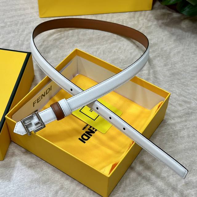 Fendl Fendi width 20mm, original imported calfskin, with original ruthenium pall