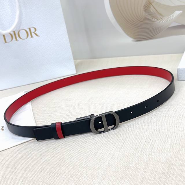 Dior belt, double-sided top layer cowhide, length: 75.80.85.90.95.100. Euro, co