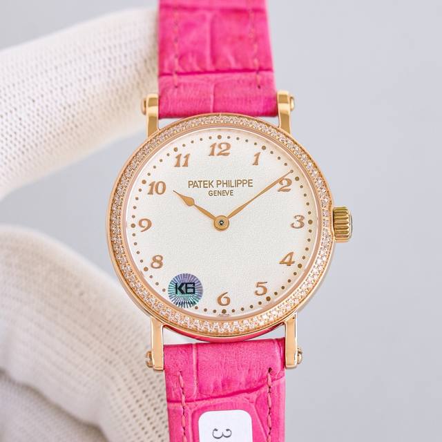 真正意义上的金表来啦 通体包金18K黄金，百分之百真金，联网可查 新款百达古典系列女款，型号7200R-001，表盘字面采用与官方一致乳白色粒纹表盘和金质立体字