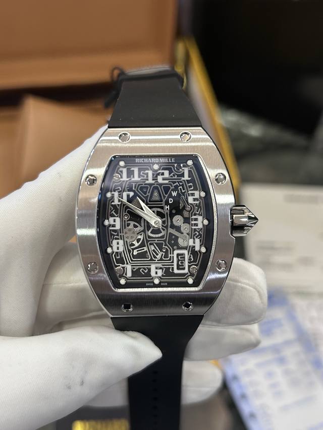 独家实拍图 理查德米勒Rm67-01，复刻版本，男士腕表，瑞士机芯全自动机械表 Richard Miller Automatic Mechanical Watc